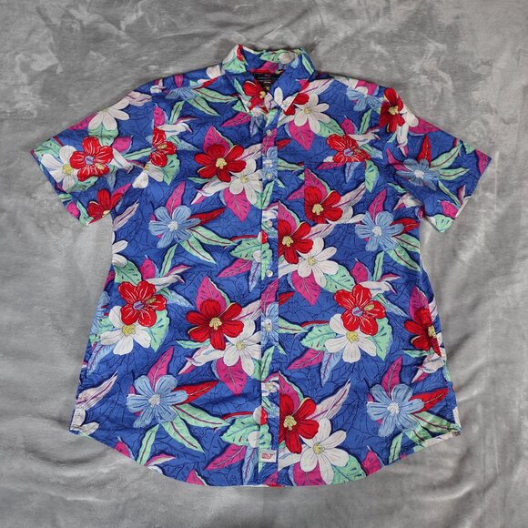 Vineyard Vines Slim Fit Murray Shirt Mens L Floral Hawaiian Lightweight - Picture 2 of 9